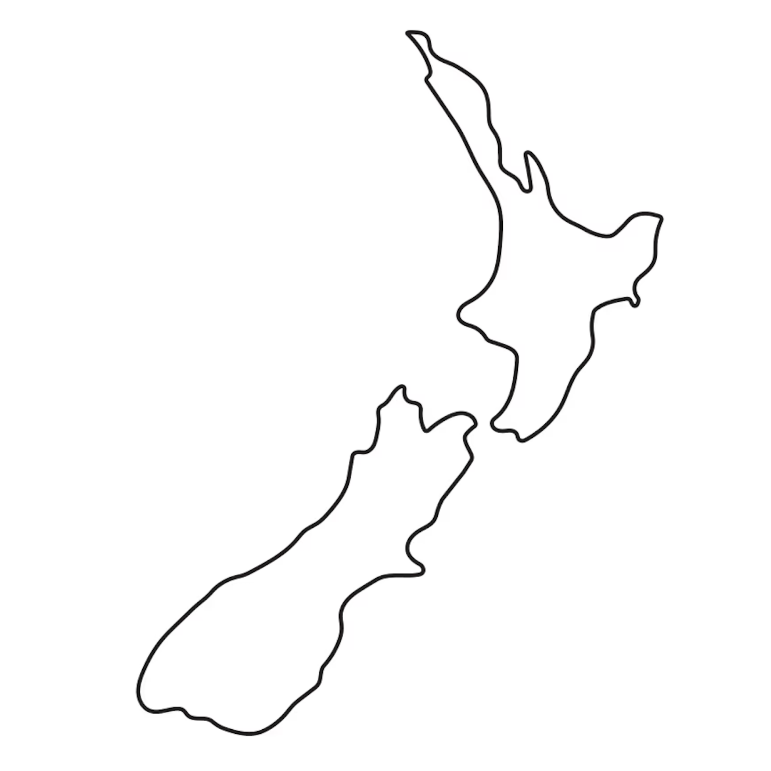 Map of New Zealand