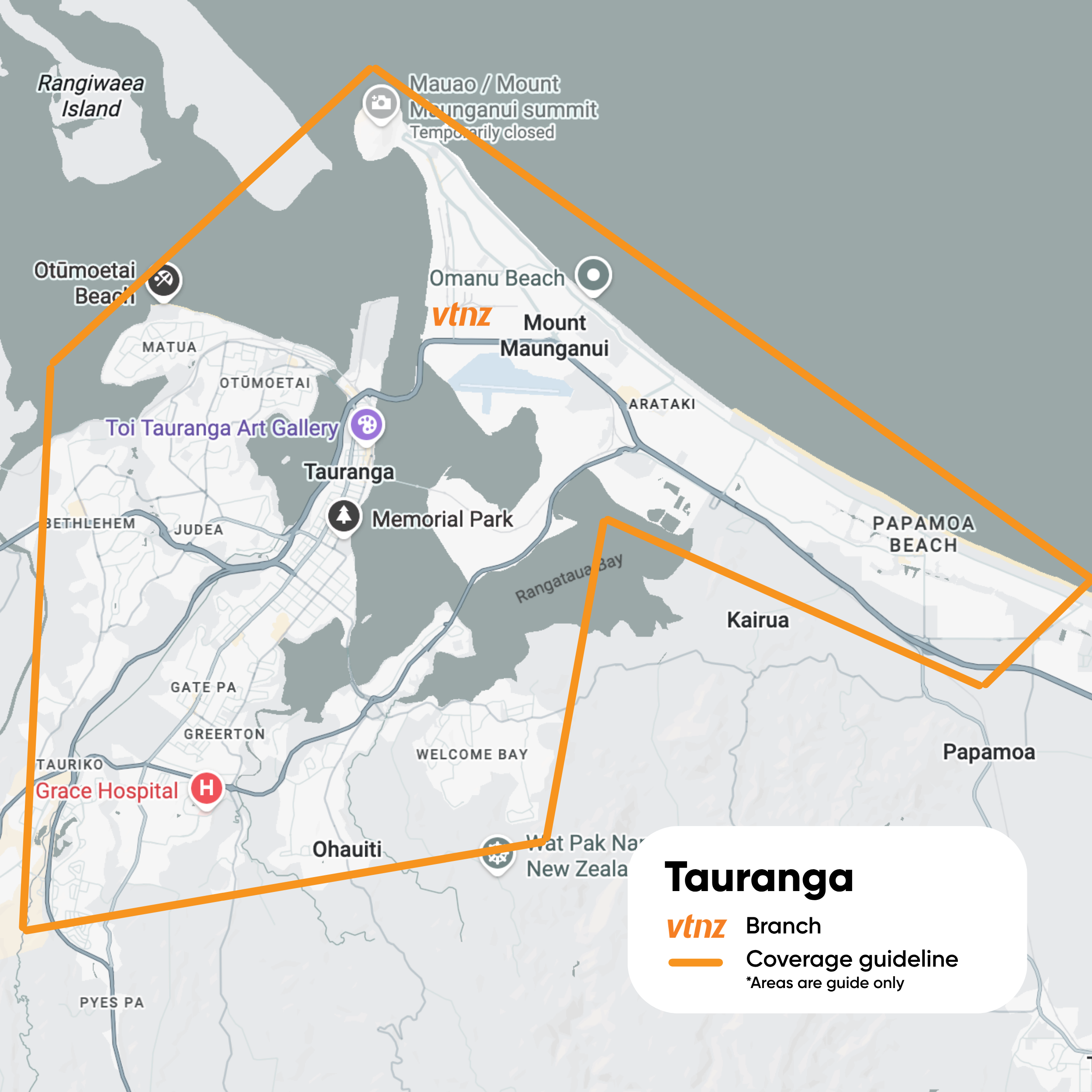 Tauranga coverage